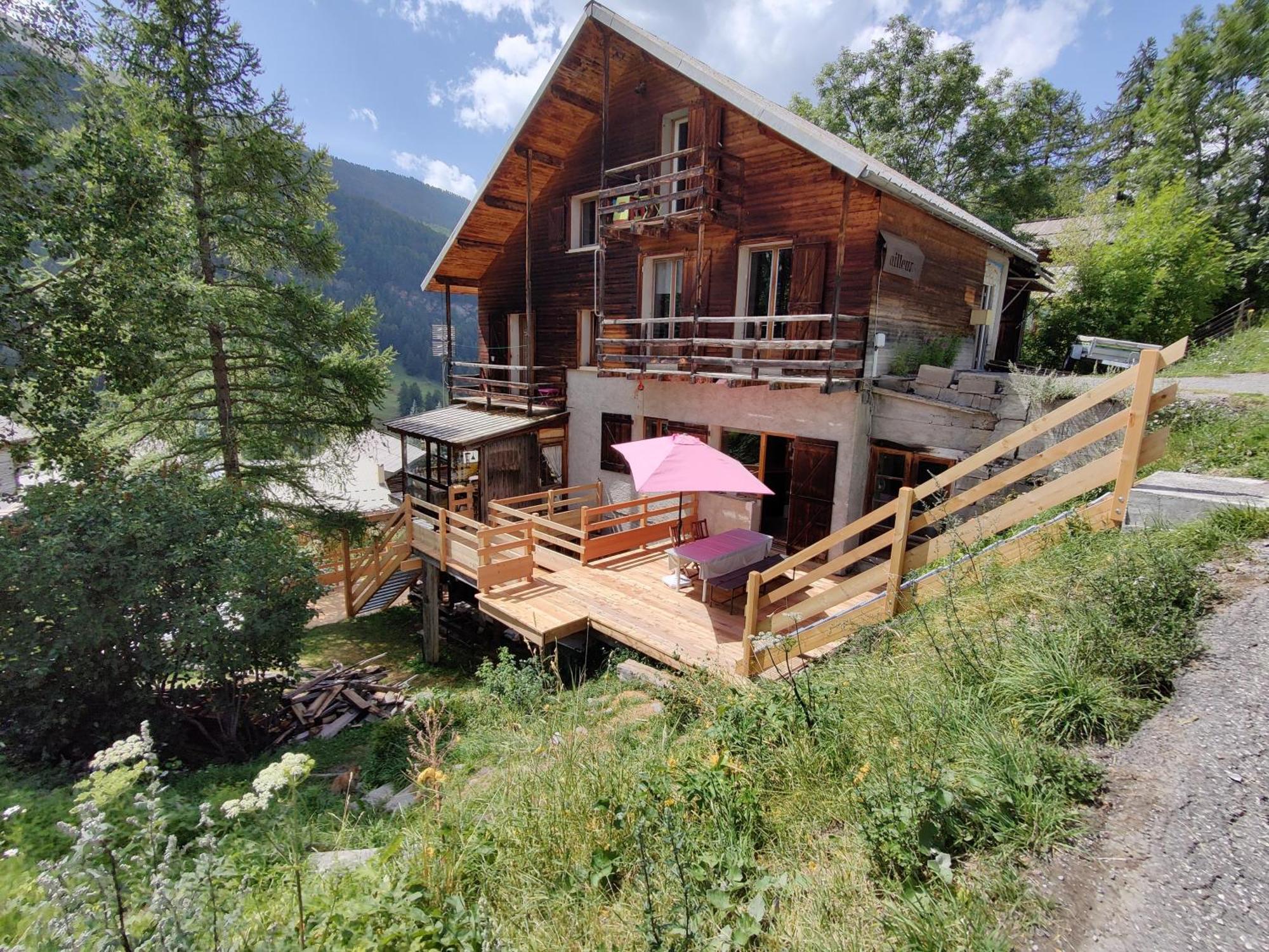 Chalet Ailleurs Appartement A Molines En Queyras Екстер'єр фото